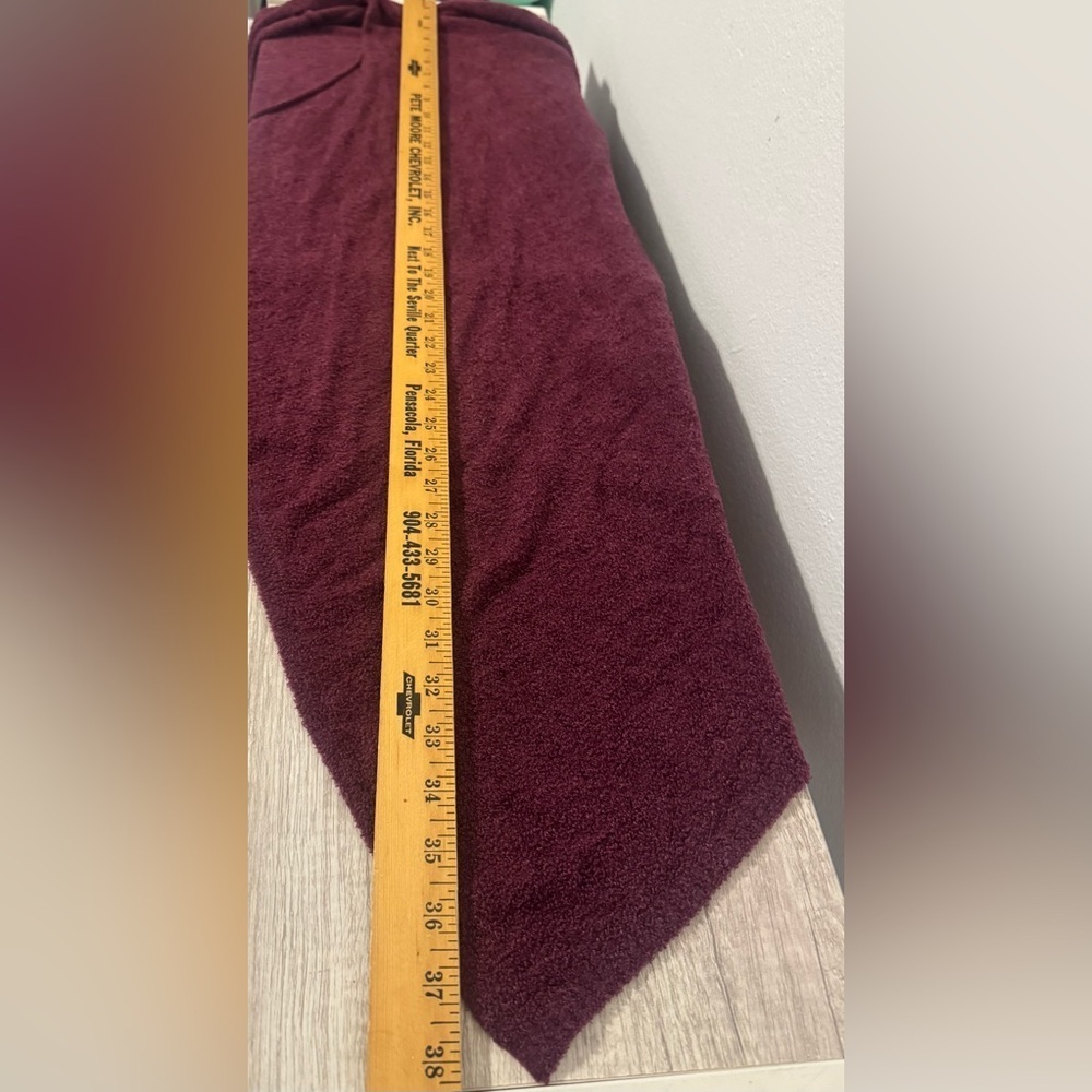 Barefoot Dreams CozyChic Lite Drape Front Cardigan Burgundy Soft Warm Size S / M - Picture 9 of 12